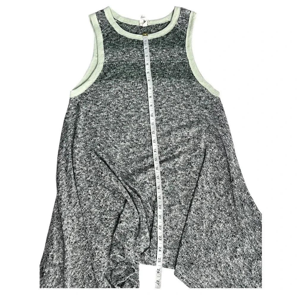 Free People We The Free‎ Heathered Gray High Low Tank Tunic M Boho Asymmetrical
